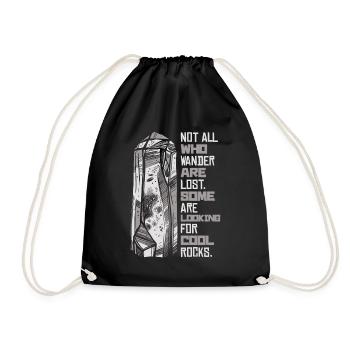Certains sont à la recherche de roches froides géologue minéral - Sac de sport léger - noir - Devant