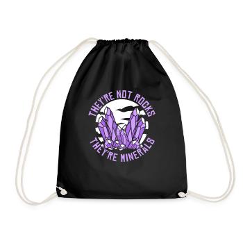 Pas des roches, ce sont des minéraux Géologue Minéral - Sac de sport léger - noir - Devant
