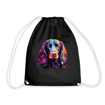Aquarelle coloré Boykin Spaniel - Sac de sport léger - noir - Devant