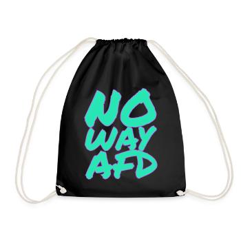 NO WAY AFD! - Drawstring Bag - black - Front