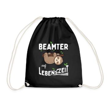 Civil servant for life - Drawstring Bag - black - Front
