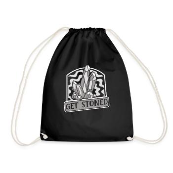 Obtenir Stoned Geologist Rockhounding Mineral - Sac de sport léger - noir - Devant