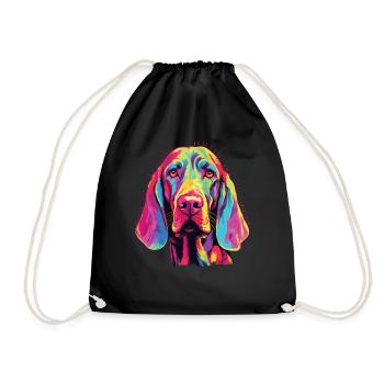 Aquarelle colorée Bracco Italiano - Sac de sport léger - noir - Devant