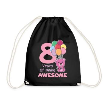 Ours pour les enfants de 8 ans de huit ans - Sac de sport léger - noir - Devant