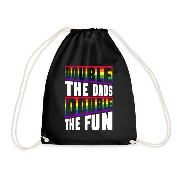 Gay Papa Allié Papa Fête des Pères - Sac de sport léger - noir - Devant