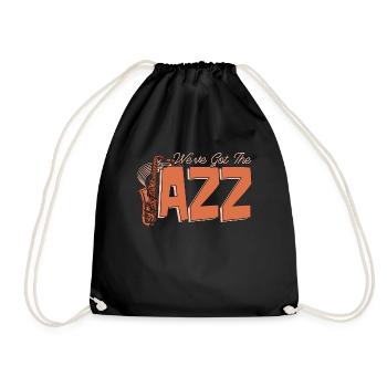 Jazz Music We've Got The Jazz Style Saxophonist - Drawstring Bag - black - Front