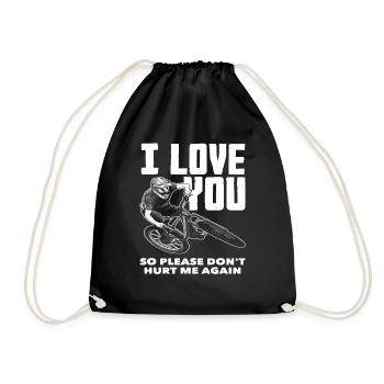 VTT vélo de montagne amour du vélo de montagne - Sac de sport léger - noir - Devant