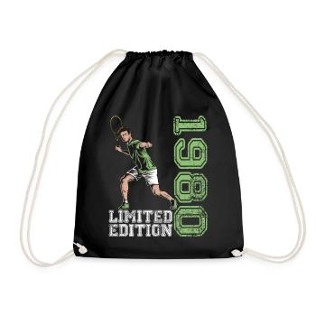 Limited Edition 1980 Limited Edition Tennis - Drawstring Bag - black - Front
