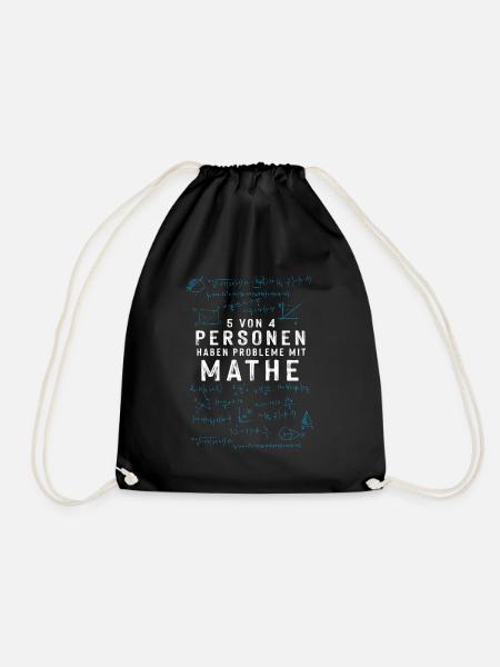 Mathe Mathematik Lehrer - Turnbeutel - Schwarz