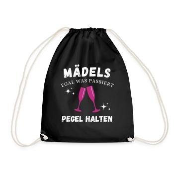 Girls' Level Hold – Cadeau d’enterrement de vie de garçon - Sac de sport léger - noir - Devant