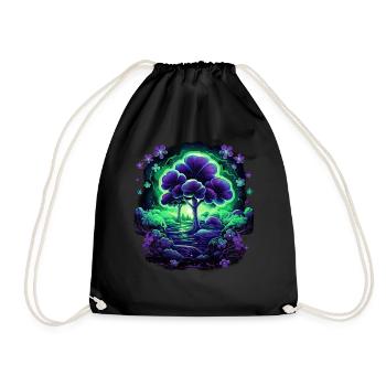 Shamrock Tree Of Life Celtic Symbol Irish Folklore - Turnbeutel - Schwarz - Vorne