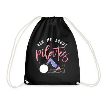 Instructeur de Pilates Enseignant Demandez-moi - Sac de sport léger - noir - Devant