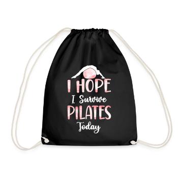 Instructeur de Pilates Professeur J’espère - Sac de sport léger - noir - Devant