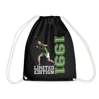Limited Edition 1991 Limited Edition Tennis - Drawstring Bag - black - Front