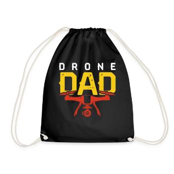 Drone Dad - Drawstring Bag - black - Front