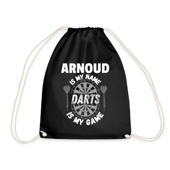 T-shirt personnalisé à fléchettes, sweat à capuche, pinces uniques - Sac de sport léger - noir - Devant