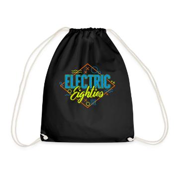 Chemise de fête, Tee électrique des années 80, cadeau pour - Sac de sport léger - noir - Devant