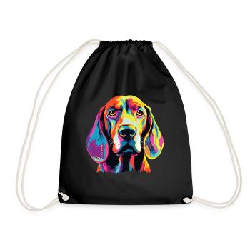Aquarelles Coloré Américain Anglais - Sac de sport léger - noir - Devant