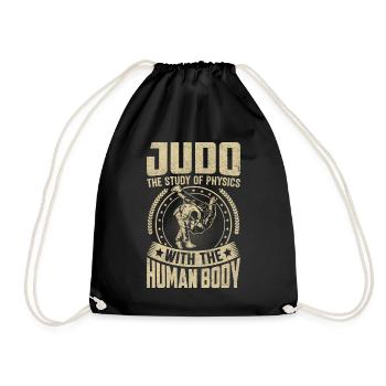 Judo-Training Japanische Männer Frauen Lustiges Judo - Turnbeutel - Schwarz - Vorne