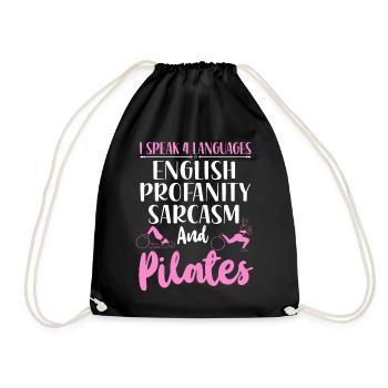 Instructeur de Pilates Professeur Je parle - Sac de sport léger - noir - Devant