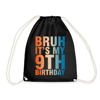 Célébrez vos 9 ans avec style - Sac de sport léger - noir - Devant