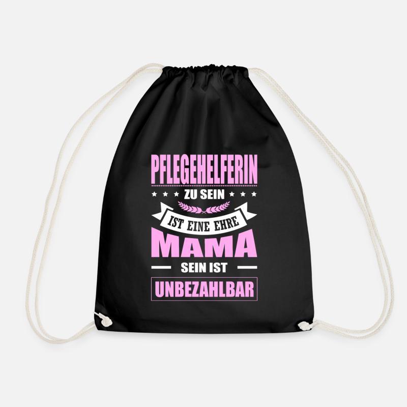 Pflegehelferin Zu Sein Eine Ehre Mama Pflegerin - Turnbeutel - Schwarz