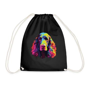 Watercolors Colorful Irish Water Water - Drawstring Bag - black - Front