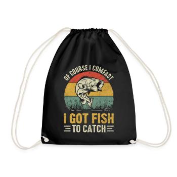 Bien sûr, je jouis, j’ai du poisson à attraper drôle - Sac de sport léger - noir - Devant