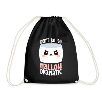 Melodramatic Marshmallow - Drawstring Bag - black - Front