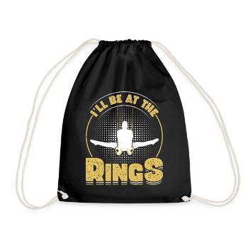 Ring Gymnastics Gymnastics - Drawstring Bag - black - Front