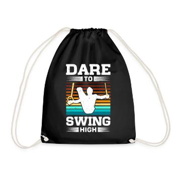 Ring Gymnastics Gymnastics - Drawstring Bag - black - Front