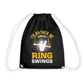 Ring Gymnastics Gymnastics - Drawstring Bag - black - Front
