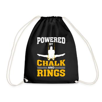 Ring Gymnastics Gymnastics - Drawstring Bag - black - Front