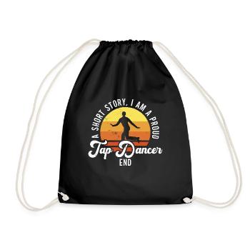 Tap Dancer A Short Story I Am Contemporary Dancer - Drawstring Bag - black - Front