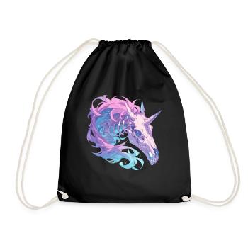 Licorne Halloween Licorne japonaise - Sac de sport léger - noir - Devant