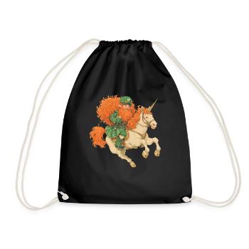 Licorne Saint-Patrick Licorne japonaise - Sac de sport léger - noir - Devant