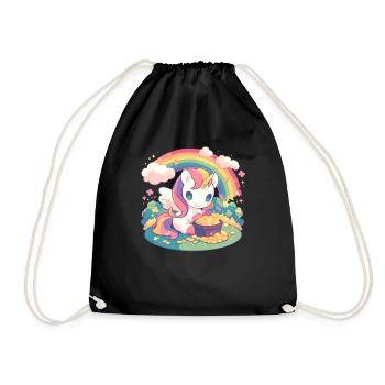 Licorne Saint-Patrick Licorne japonaise - Sac de sport léger - noir - Devant