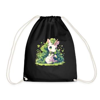 Licorne Saint-Patrick Licorne japonaise - Sac de sport léger - noir - Devant