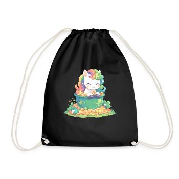 Licorne Saint-Patrick Licorne japonaise - Sac de sport léger - noir - Devant