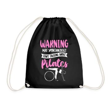 Avertissement de l’instructeur de Pilates - Sac de sport léger - noir - Devant