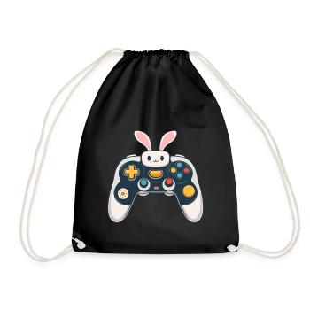 Lapin de Pâques Gamer Iconic Gaming Streetwear - Sac de sport léger - noir - Devant