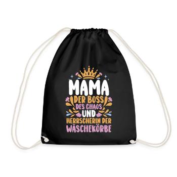 Mom Mother's Day Mom - Drawstring Bag - black - Front