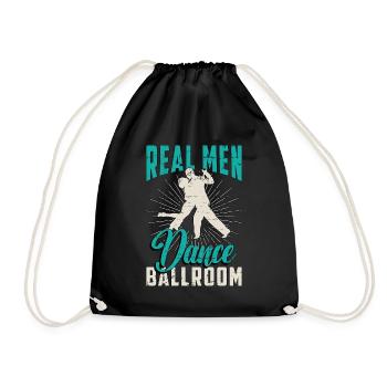 Ballroom Dance Real Men Dance Ballroom Dance Sport - Turnbeutel - Schwarz - Vorne