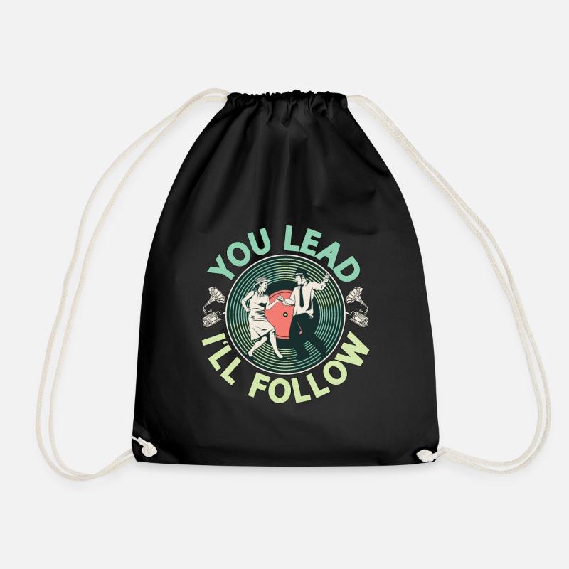 Swing Dance You Lead I'll Dance Sport Swing Dancer - Turnbeutel - Schwarz