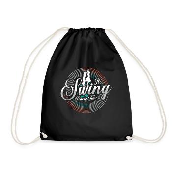Swing Dance It's Swing Party Time Ballroom Dance - Turnbeutel - Schwarz - Vorne