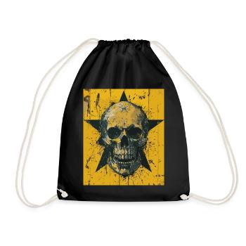 The Skull - Skull, Totenkopf, Teufel - Turnbeutel - Schwarz - Vorne