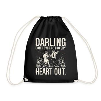 Danse Swing Darling Ne Jamais Danser Le Lindy Hop - Sac de sport léger - noir - Devant