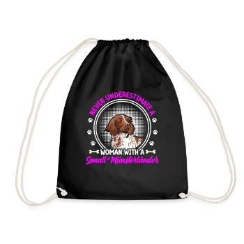 Ne sous-estimez pas le petit Münsterlander - Sac de sport léger - noir - Devant