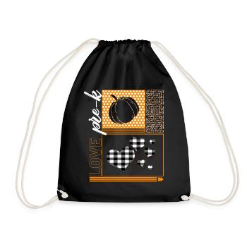 Chemise de Thanksgiving, amour Pre-K Tee, cadeau pour - Sac de sport léger - noir - Devant