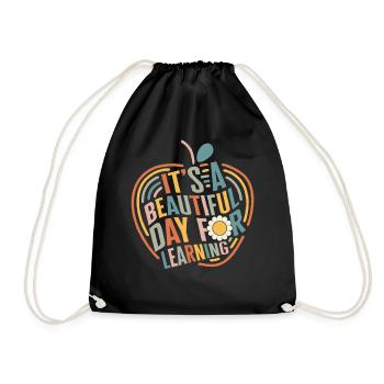 Chemise de professeur, c’est une belle journée pour apprendre - Sac de sport léger - noir - Devant